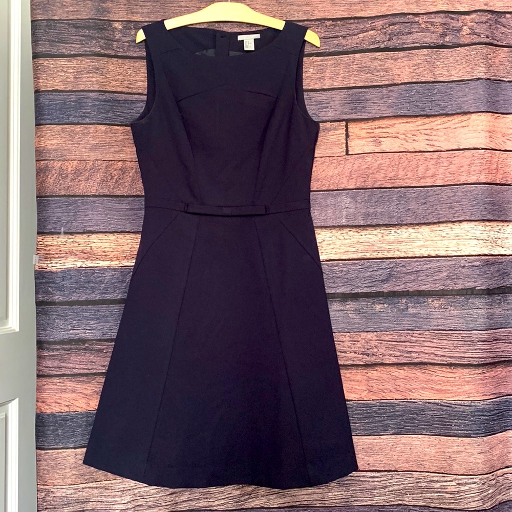 Flared little blue work dress